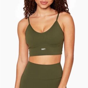 SET Active Forest Green Sports Bra & Legging Set